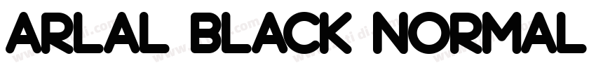 Arlal Black Normal字体转换 Arlal Black Normal字体转换